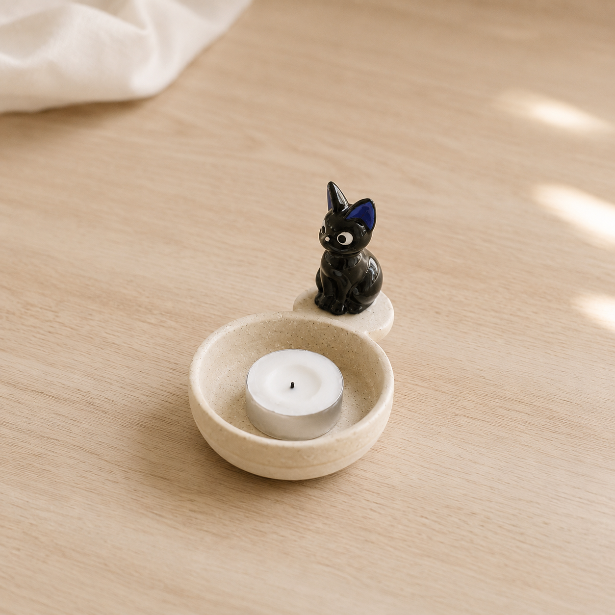 Custom Ceramic Pet Candle Holder, Dog or Cat Handmade Candlestick Holder