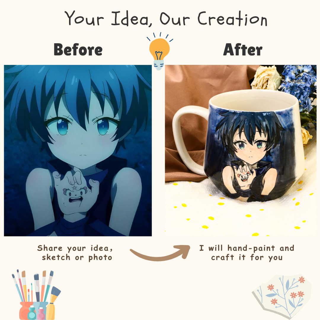 Hand-Painted Naruto Mug – Custom Anime Ceramic Cup for Fans