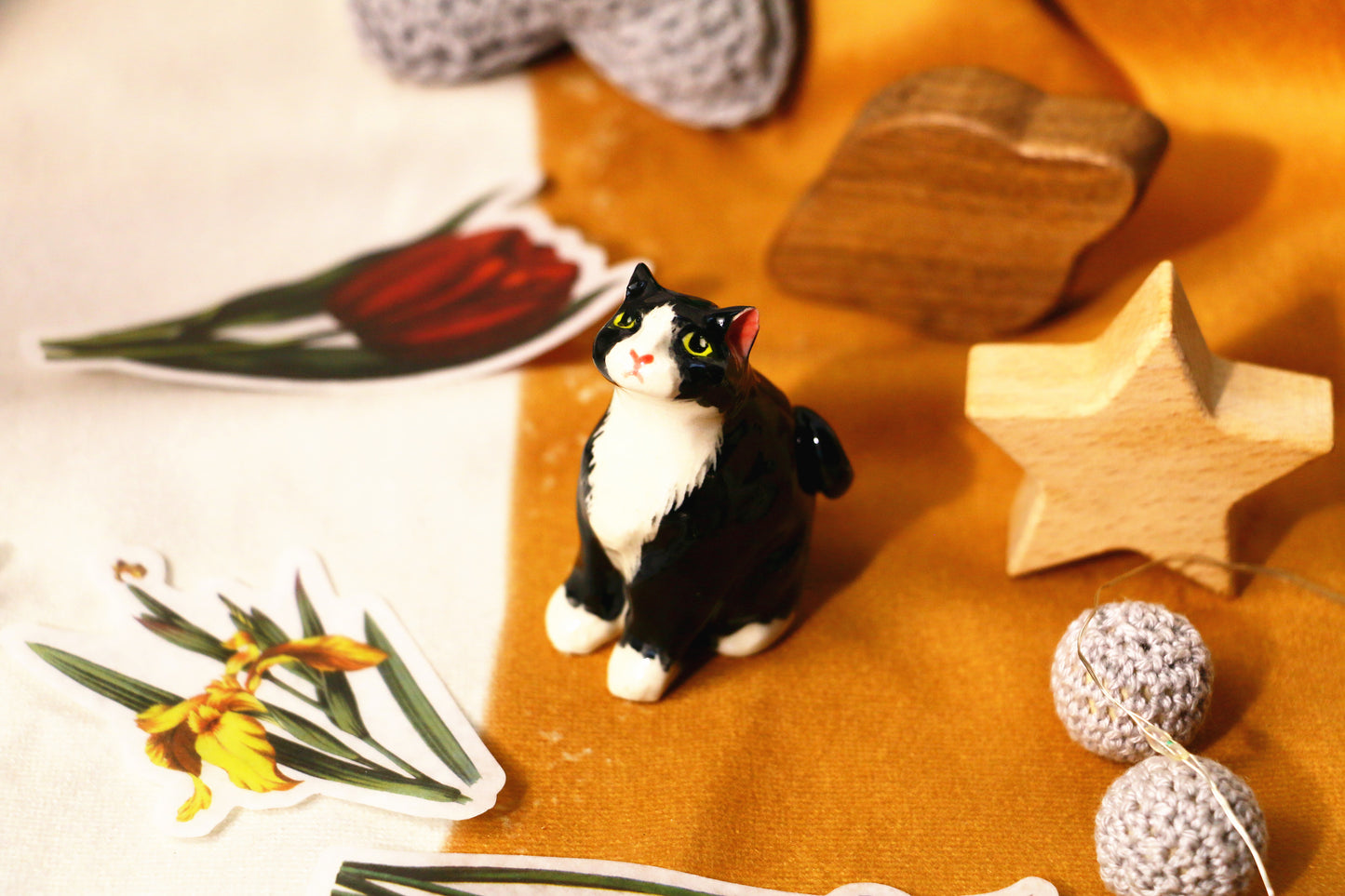 Custom Cat Ceramic Figurine, Personalized Pet Sculpture, Handmade Cat Pottery Miniature