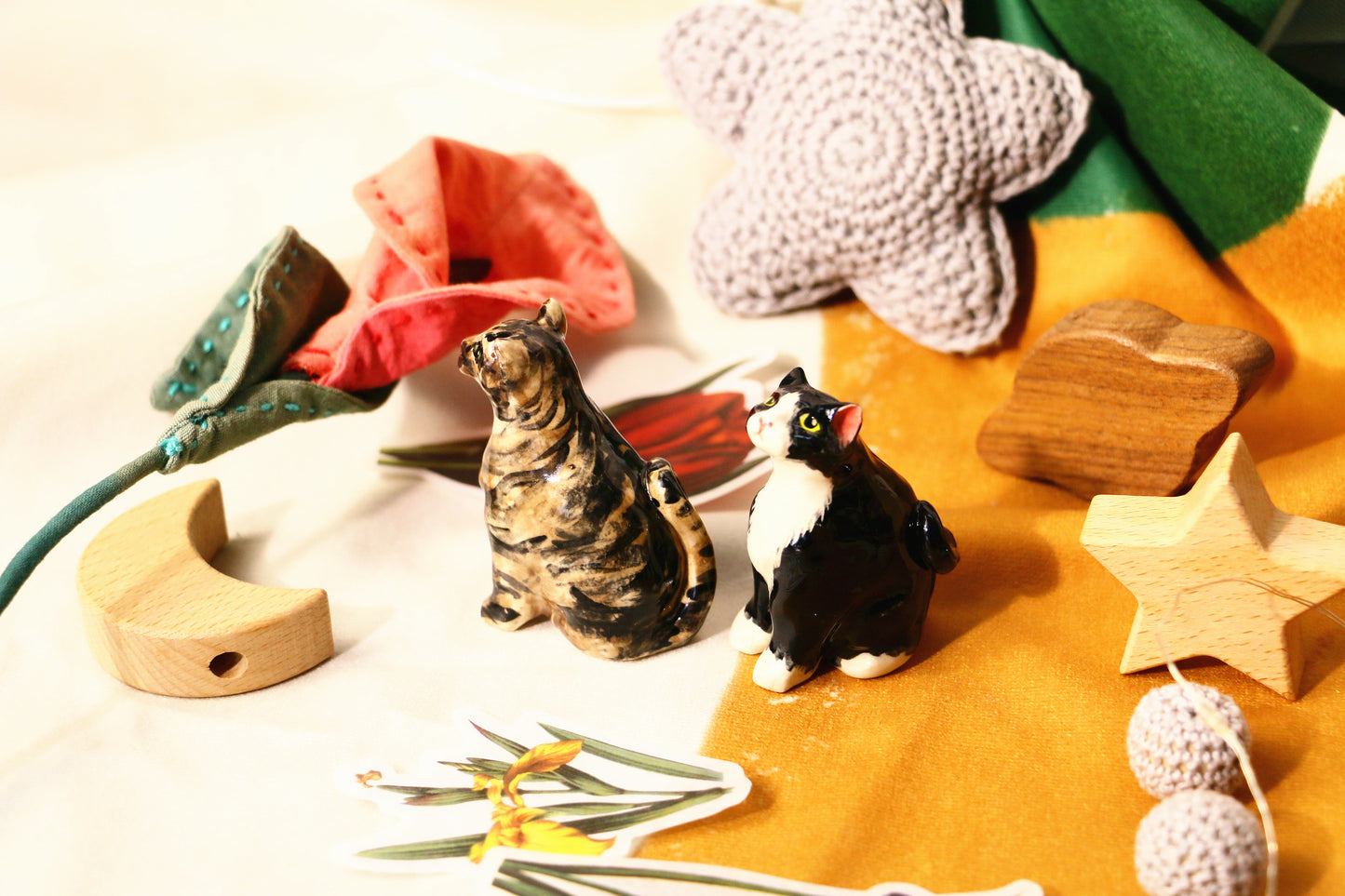 Custom Cat Ceramic Figurine, Personalized Pet Sculpture, Handmade Cat Pottery Miniature