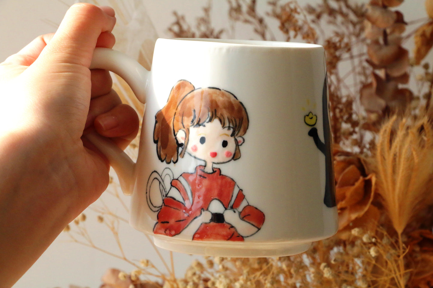 Totoro Ceramic Mug – Hand-Painted Ghibli-Inspired Cup for Anime Gift