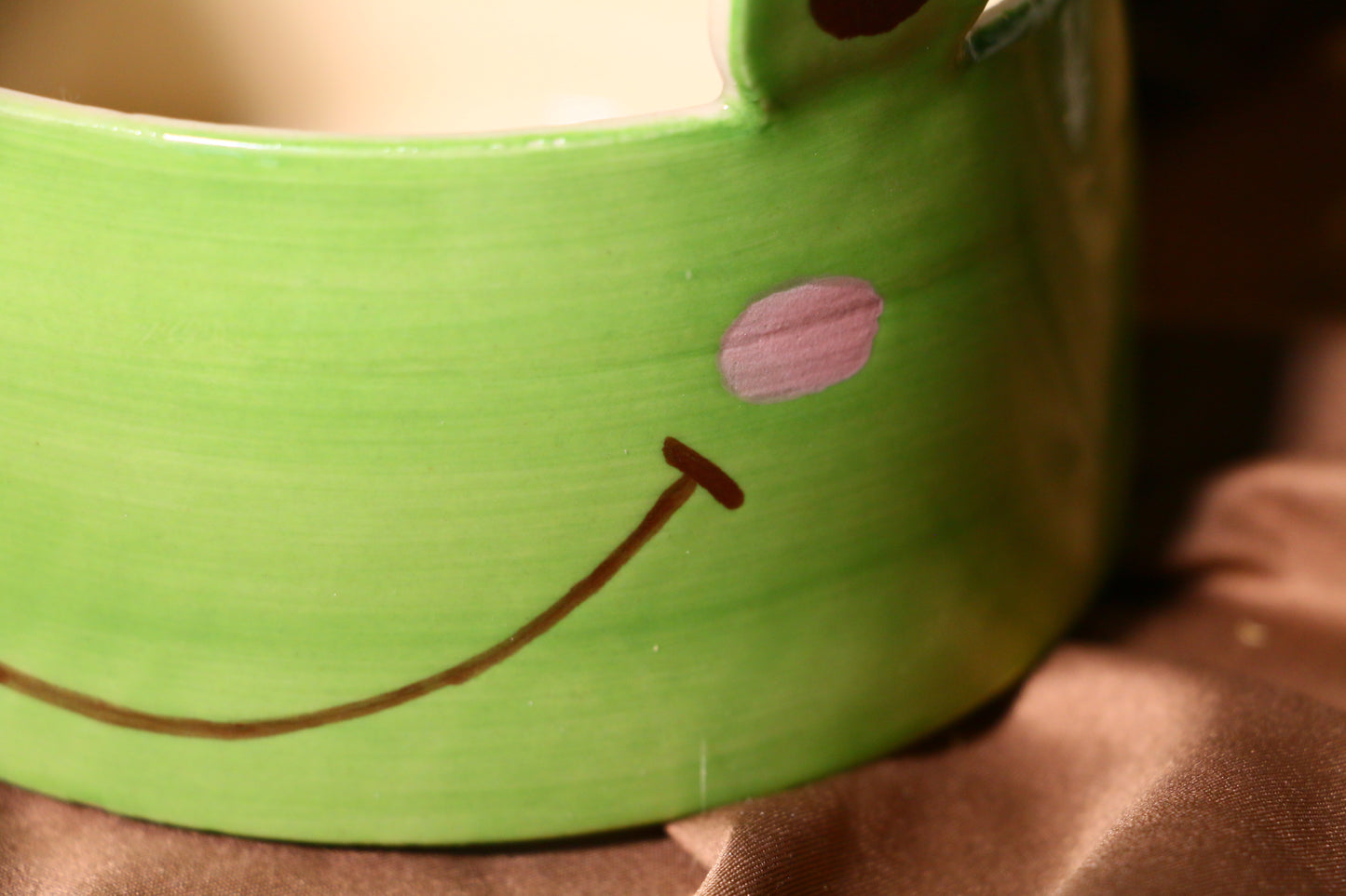 Cute Frog Ceramic Matcha Bowl Set, Custom Hand-painted Matcha Bowl