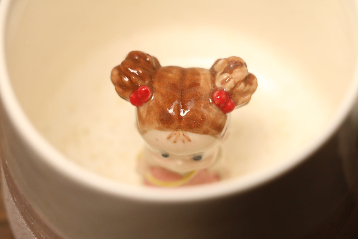 Jiji & Mei Hidden Character Mug – Handmade Ceramic Cup for Gifts