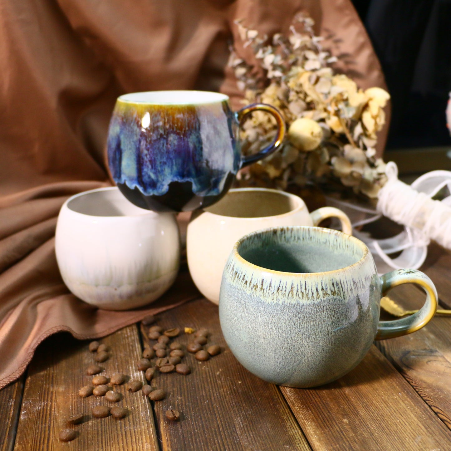 Handmade Personalized Ceramic Coffee Mug, Custom Name/Logo Coffee Mug