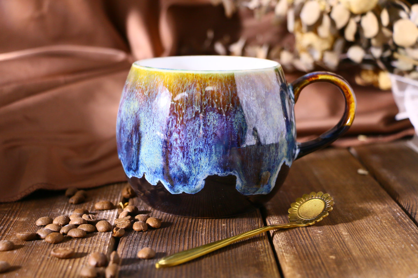 Handmade Personalized Ceramic Coffee Mug, Custom Name/Logo Coffee Mug