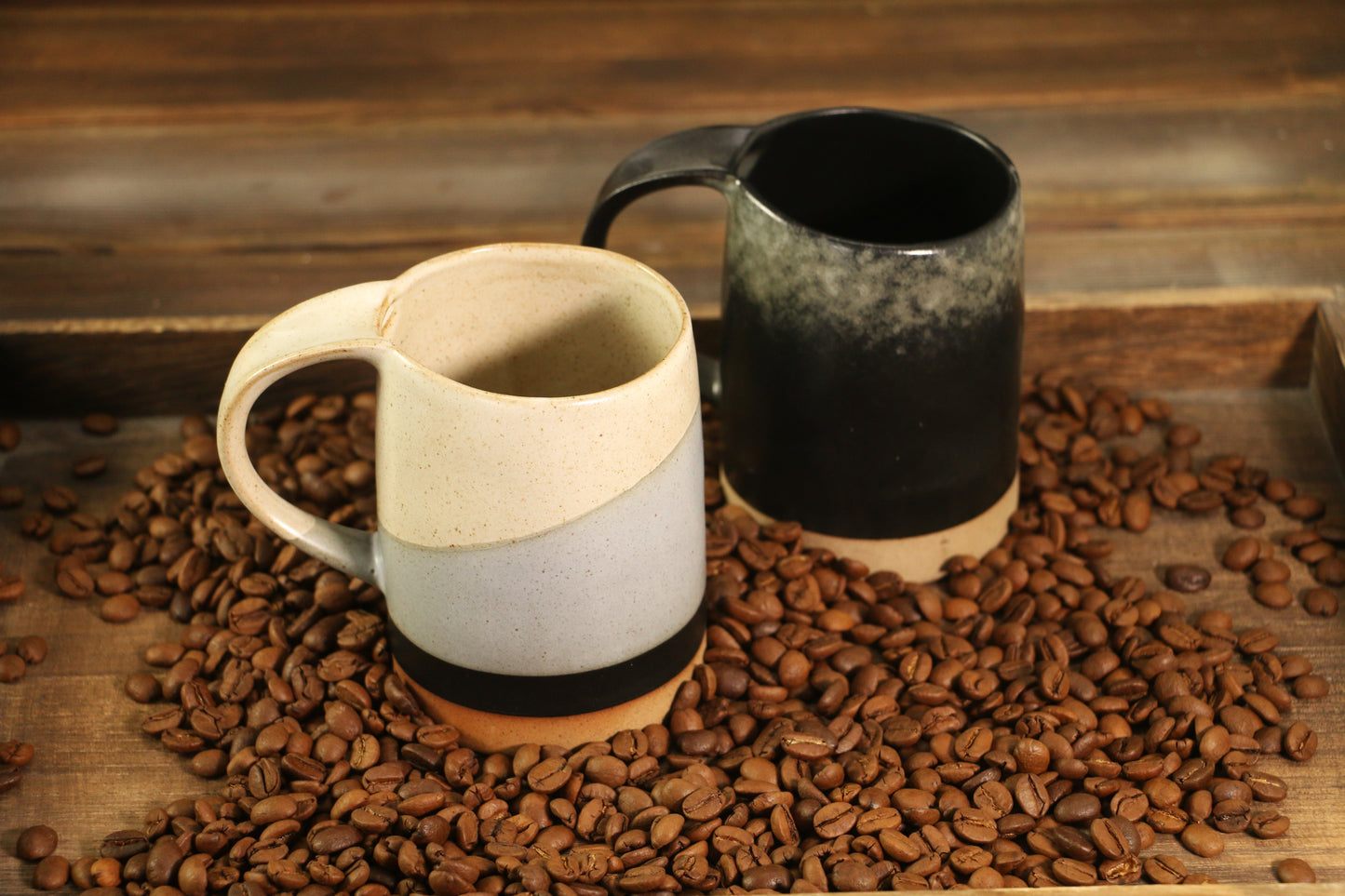 Custom Engraved Ceramic Mug – Personalized Name or Logo – Handmade Pottery Coffee Cup