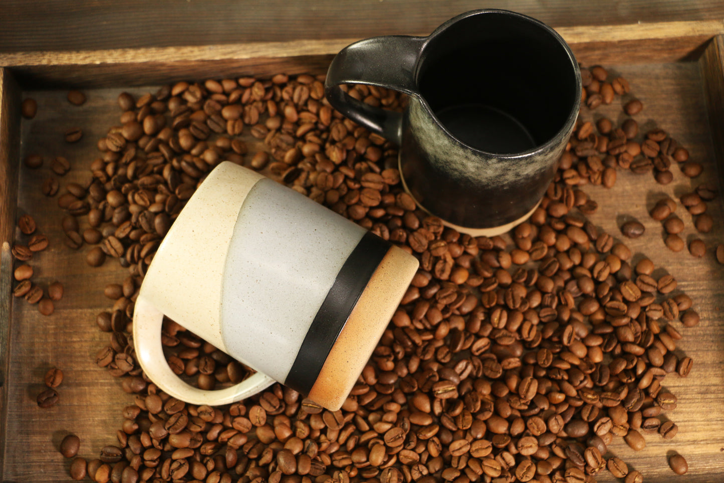 Custom Engraved Ceramic Mug – Personalized Name or Logo – Handmade Pottery Coffee Cup