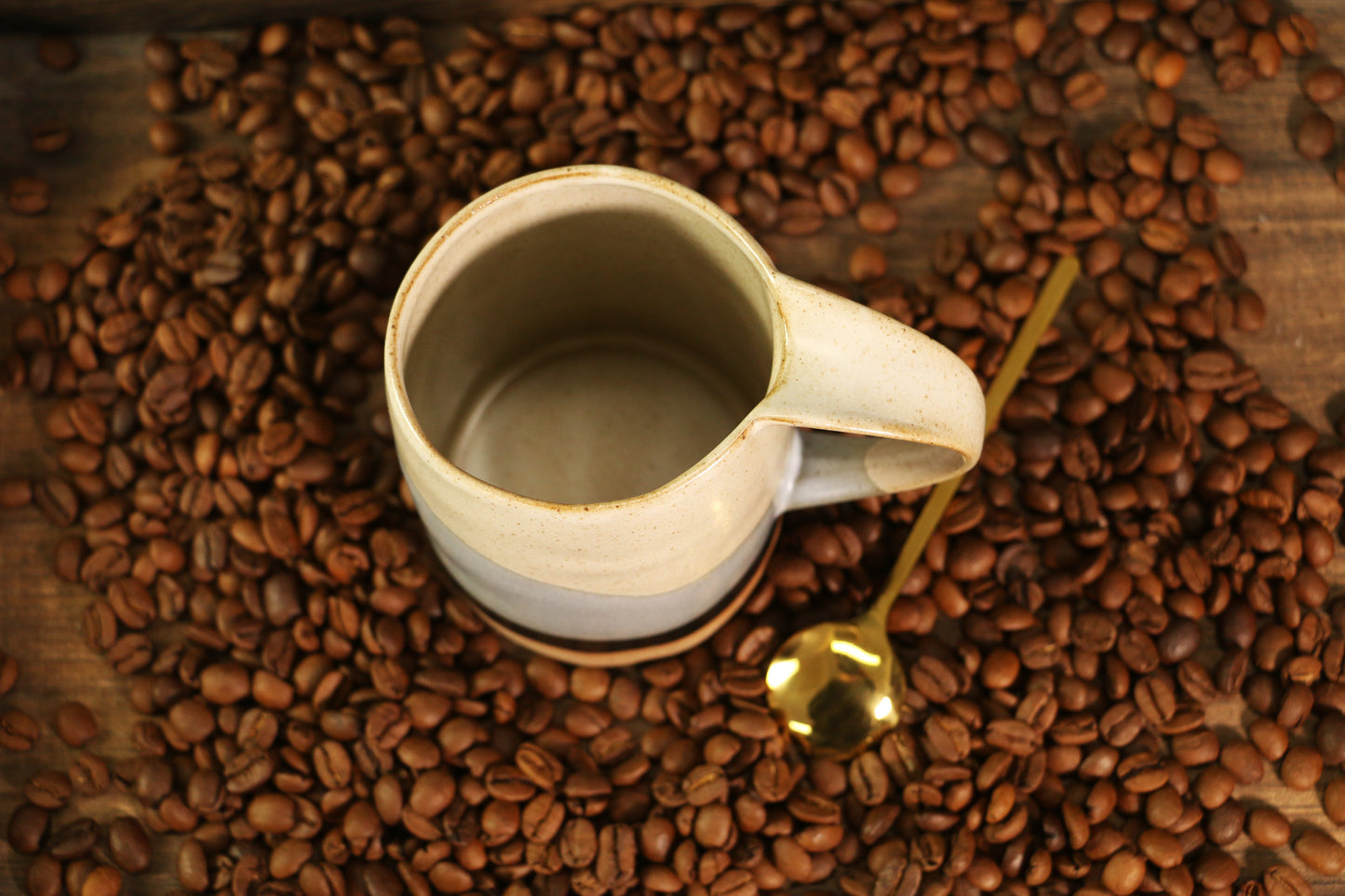 Custom Engraved Ceramic Mug – Personalized Name or Logo – Handmade Pottery Coffee Cup
