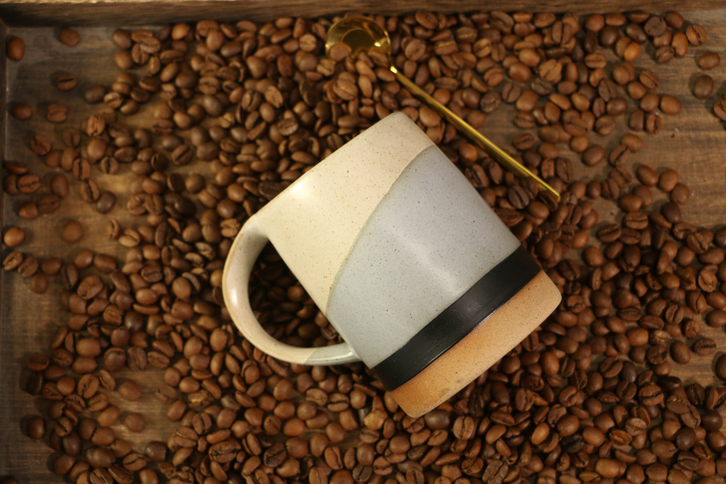 Custom Engraved Ceramic Mug – Personalized Name or Logo – Handmade Pottery Coffee Cup