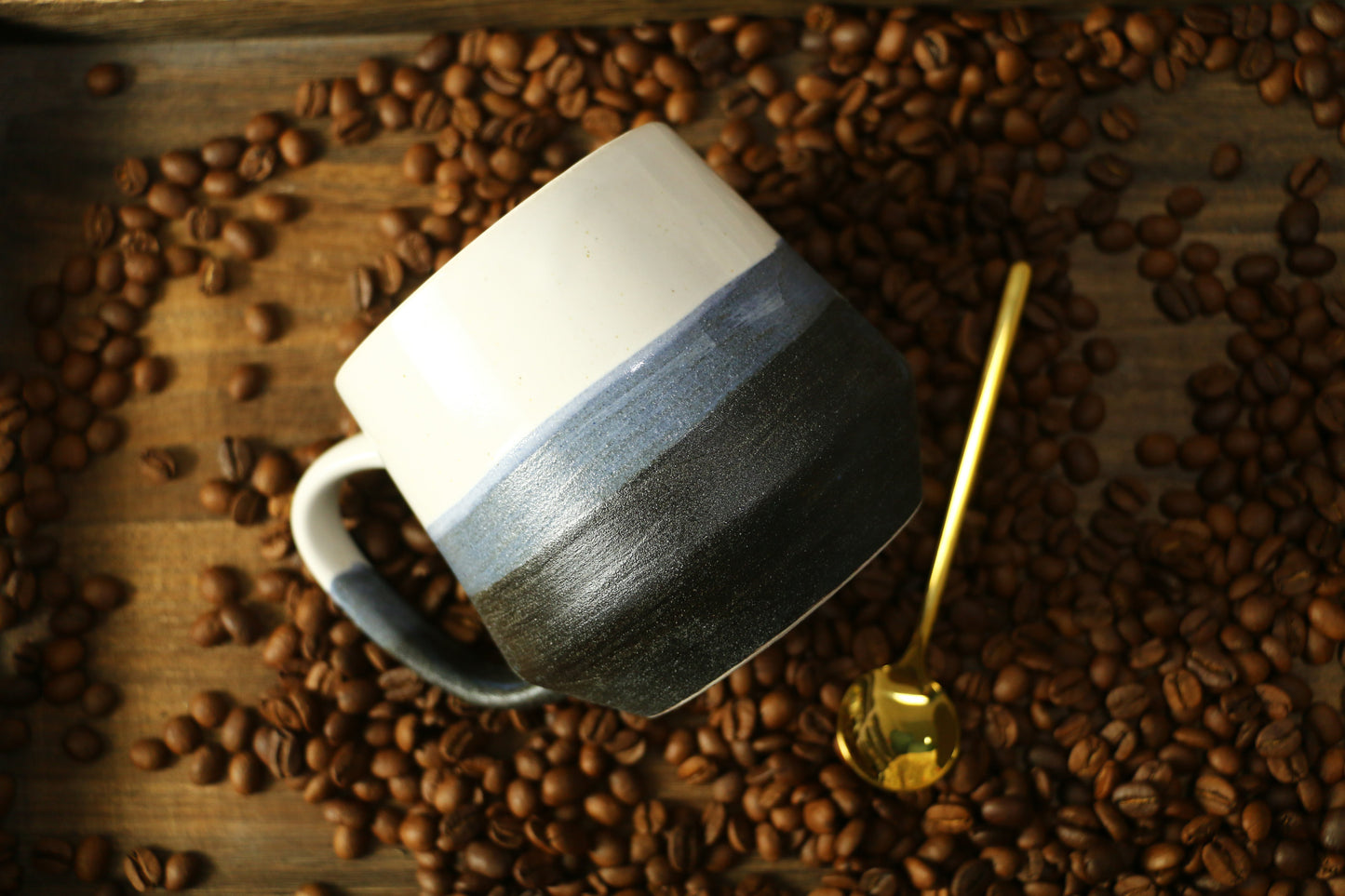 Custom Name/Logo Coffee Mug, 16 Fluid Ounces Retro Handmade Ceramic Mugs