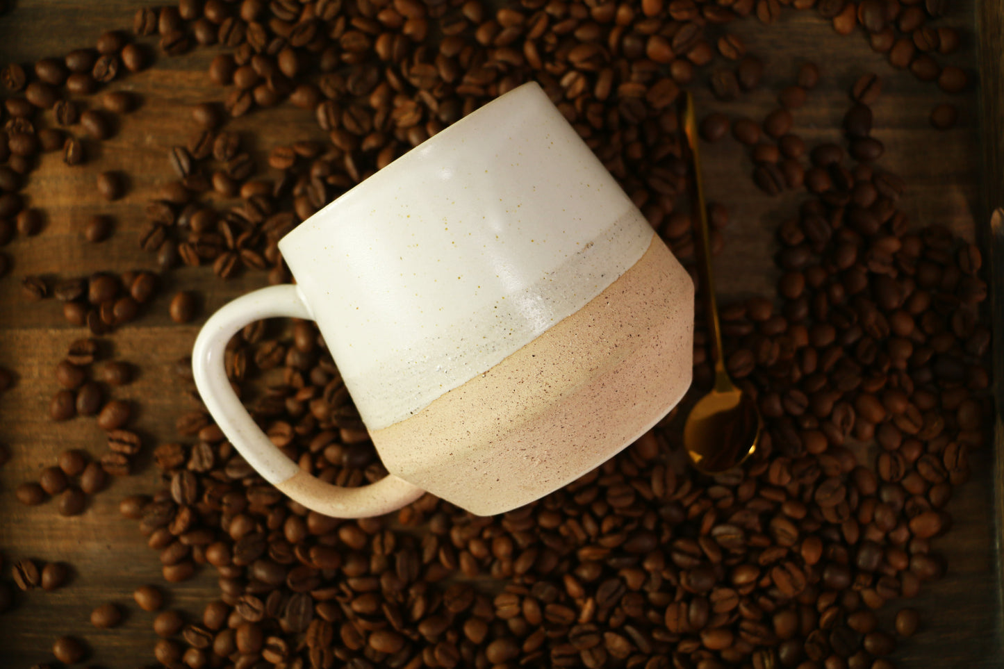 Custom Name/Logo Coffee Mug, 16 Fluid Ounces Retro Handmade Ceramic Mugs