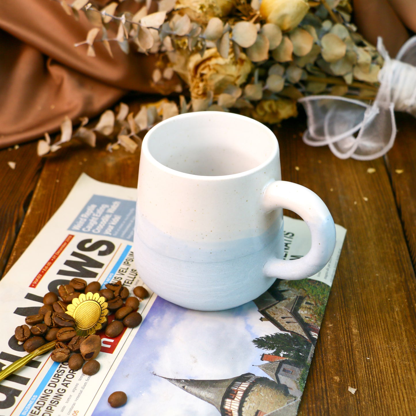 My Neighbor Totoro Handmade Anime Ceramic Mug, Character Inside Mug for Gifts