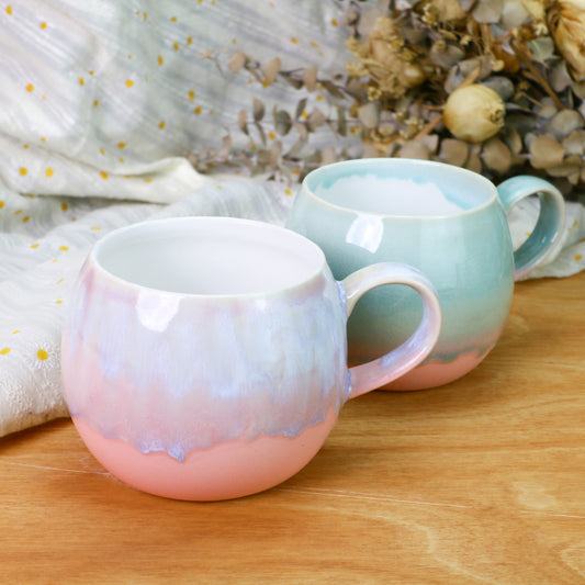 Gradient Glaze Ceramic Mug – Handmade Pottery Cup for Coffee & Tea Lovers