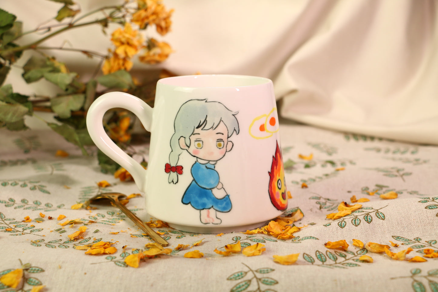 Howl Handmade Ceramic Mug - Personalized Pottery Cup for Anime Lovers