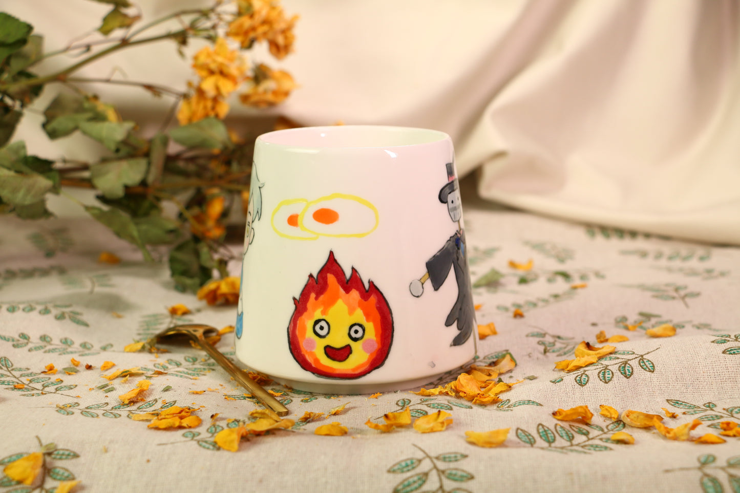 Howl Handmade Ceramic Mug - Personalized Pottery Cup for Anime Lovers