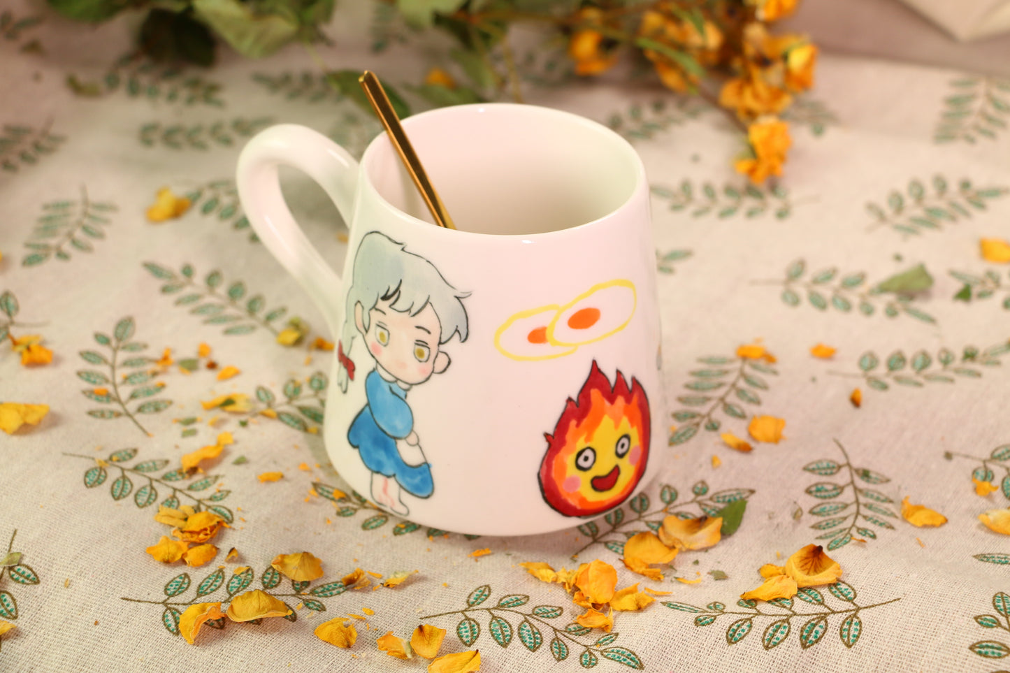 Howl Handmade Ceramic Mug - Personalized Pottery Cup for Anime Lovers