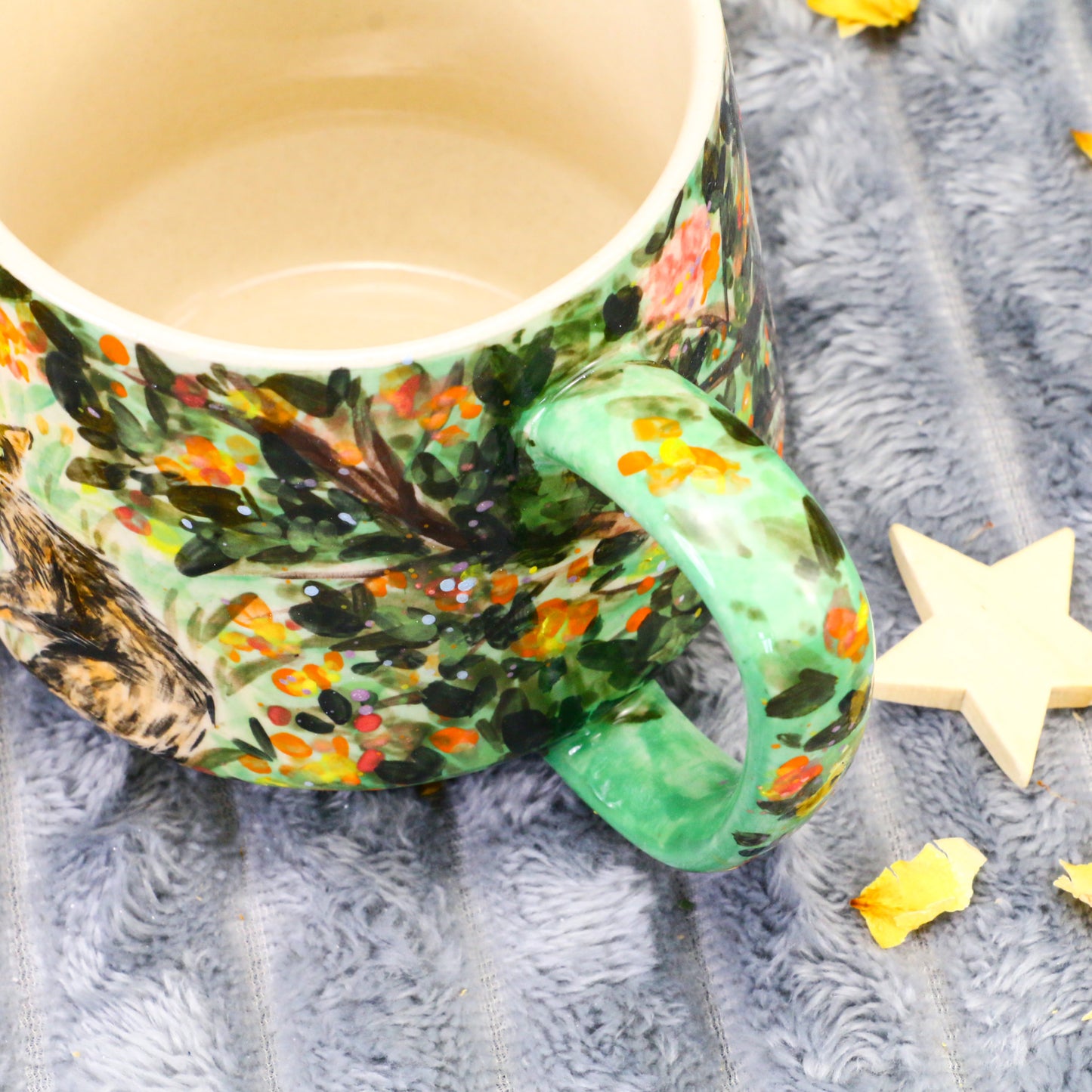 Custom Hand-Painted Portraits Mug, Personalized Art from Your Photo or Idea