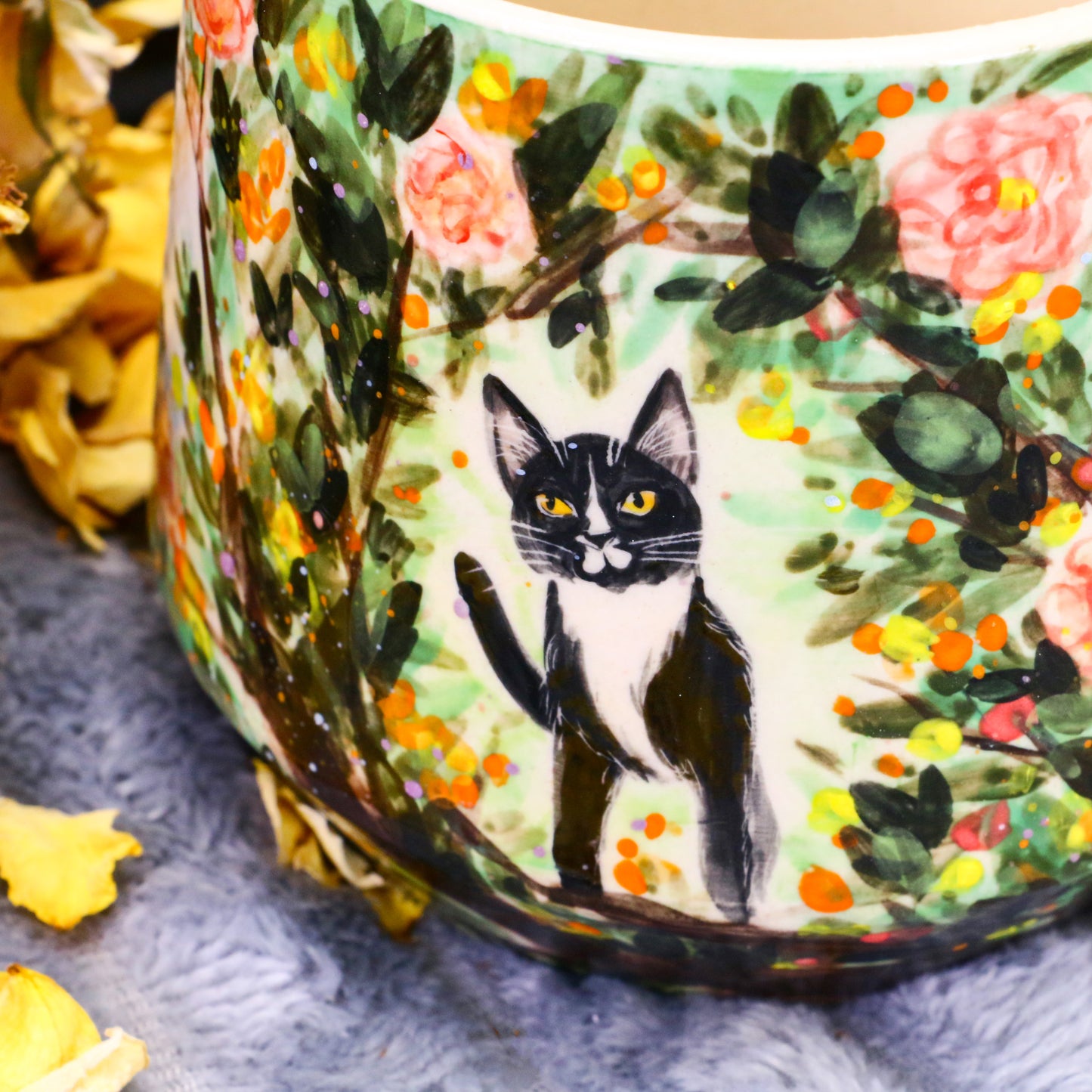 Custom Hand-Painted Portraits Mug, Personalized Art from Your Photo or Idea