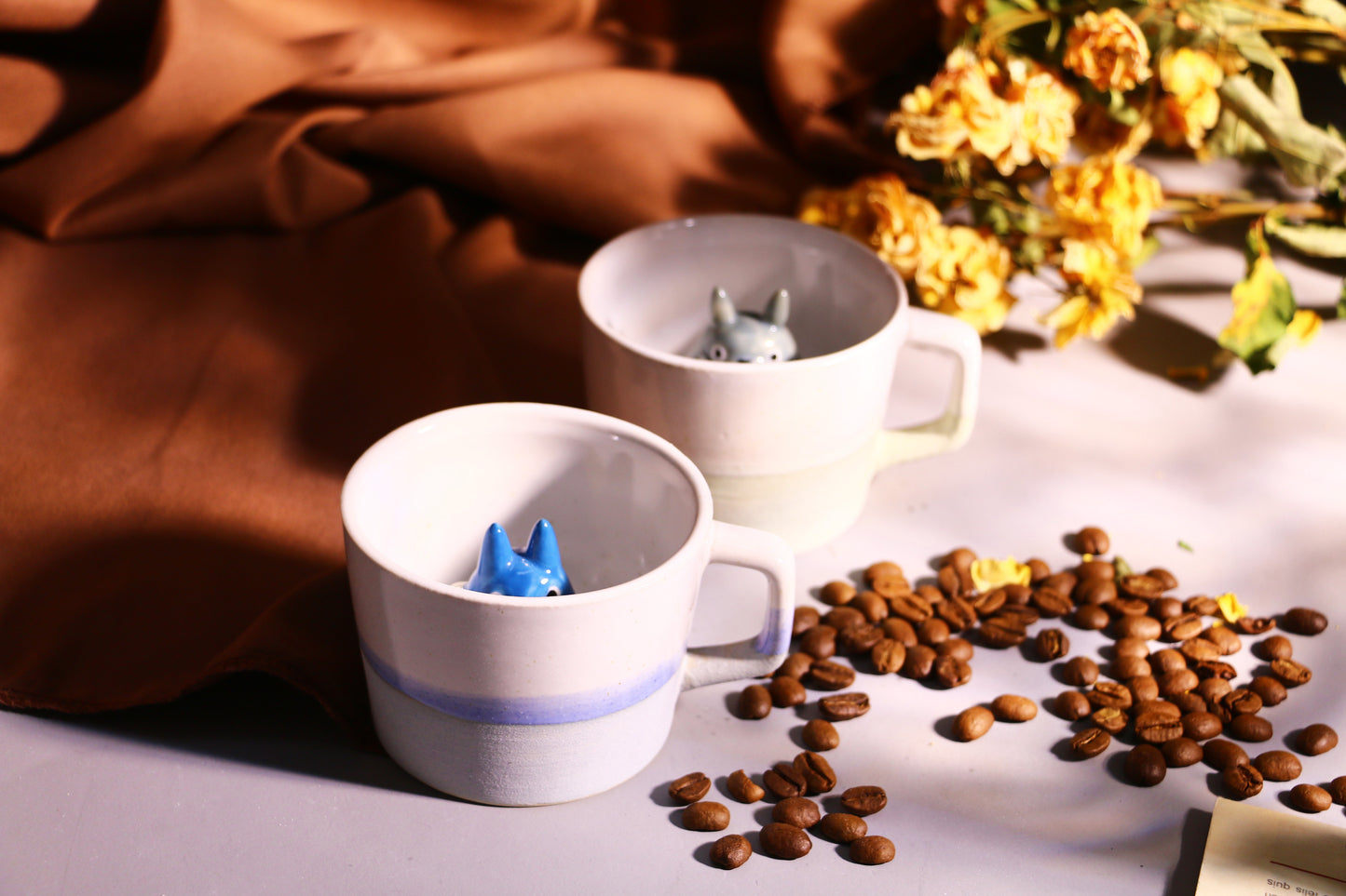 Handmade Totoro Mug – Ceramic Anime Cup for Tea & Coffee Lovers