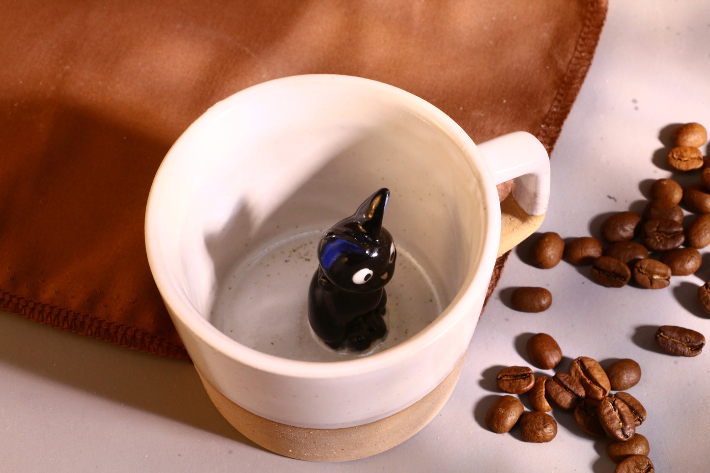 Jiji & Mei Hidden Character Mug – Handmade Ceramic Gift Cup