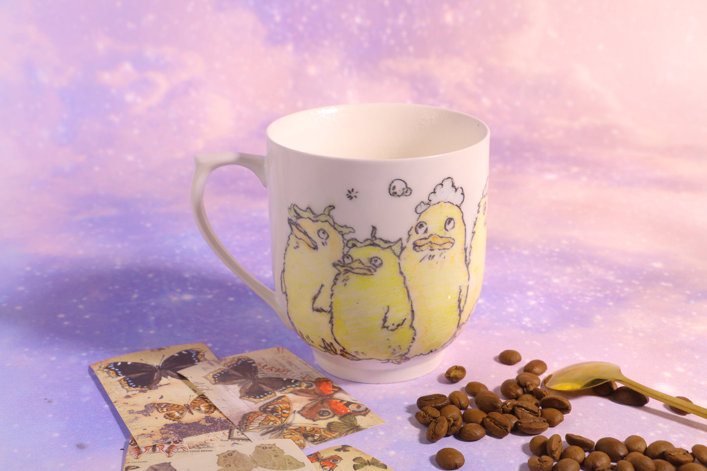 Duck Handmade Ceramic Coffee Mug, 12oz Pottery Tea Cup, House Warming Gifts