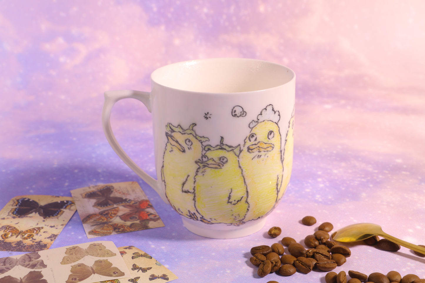 Duck Handmade Ceramic Coffee Mug, 12oz Pottery Tea Cup, House Warming Gifts