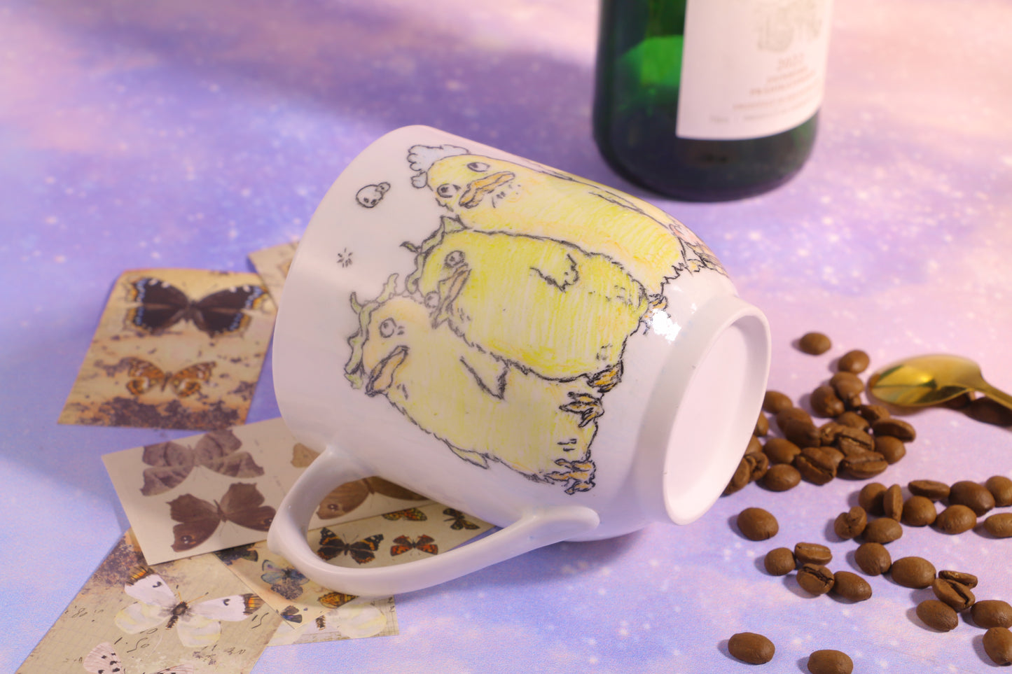 Duck Handmade Ceramic Coffee Mug, 12oz Pottery Tea Cup, House Warming Gifts