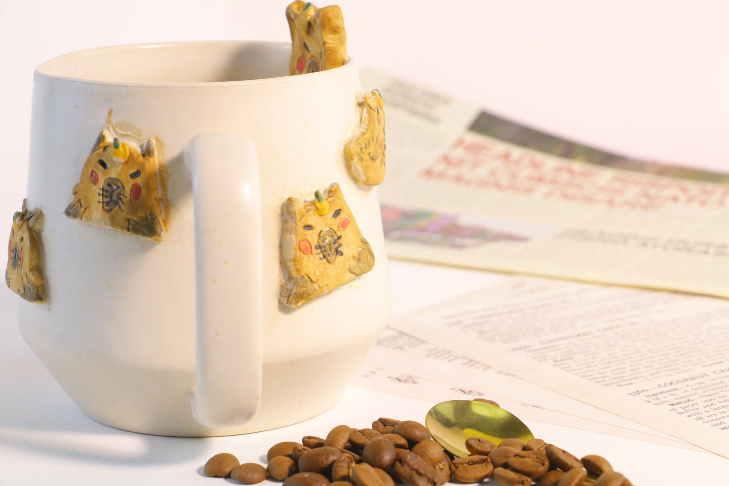 Kawaii 3D Capybara Keramik Kaffeetasse, personalisierte handgemachte Keramiktasse für Kaffeeliebhaber