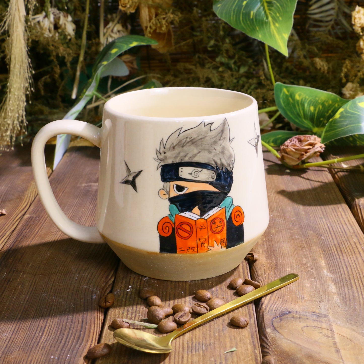 Hand-Painted Naruto Mug – Custom Anime Ceramic Cup for Fans