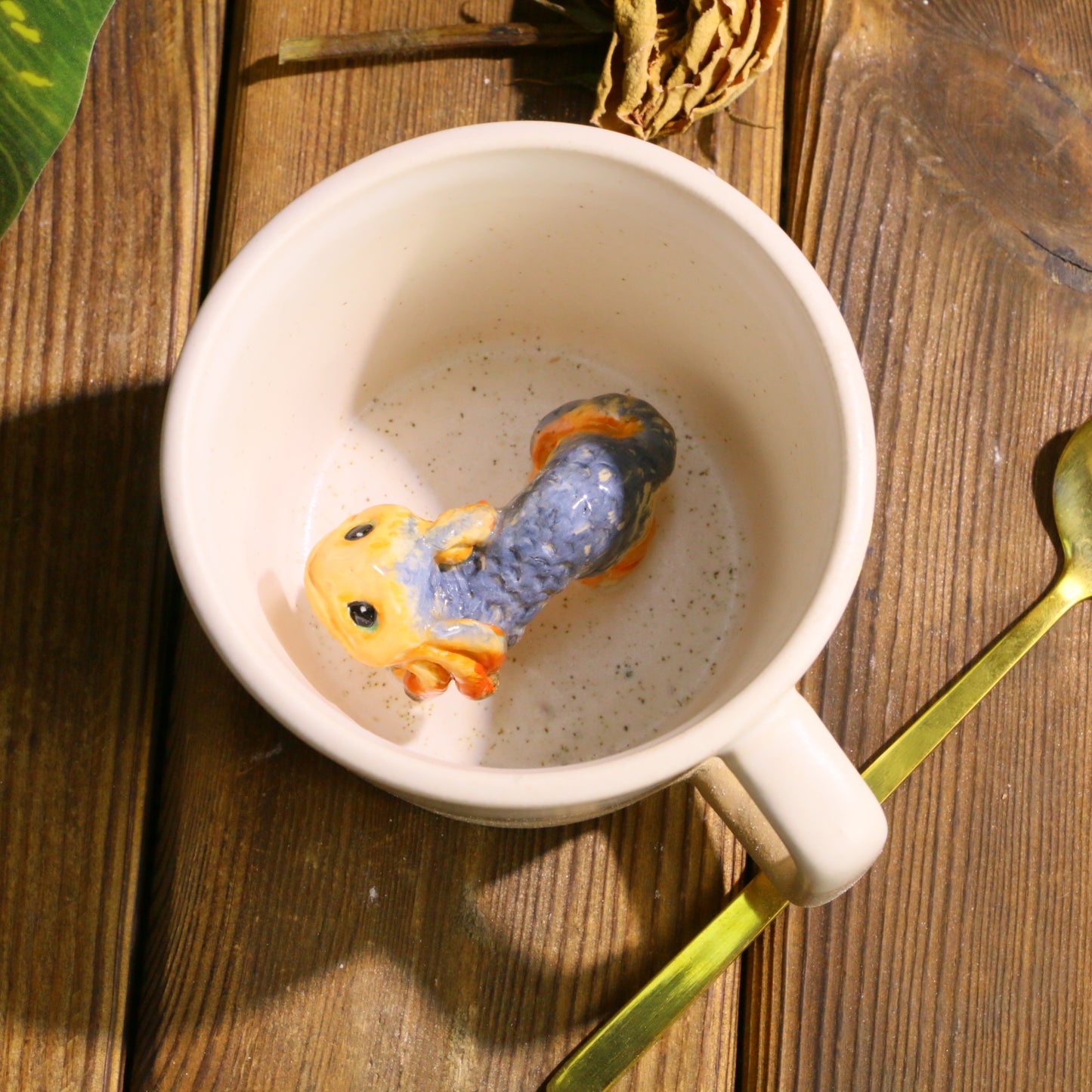 Nix-Inspired Handmade Ceramic Mug - Custom Star Wars Outlaws Gift for Gamers