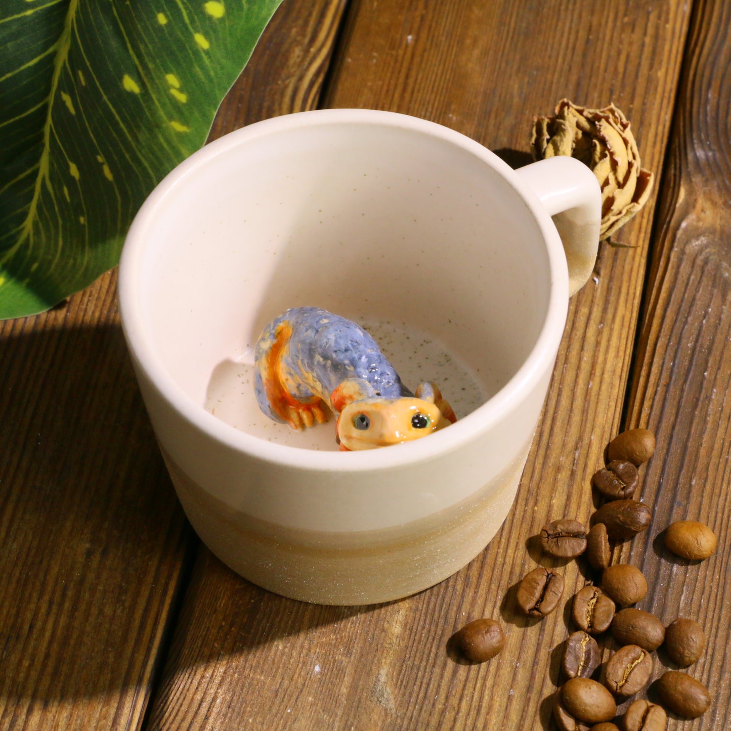 Nix-Inspired Handmade Ceramic Mug - Custom Star Wars Outlaws Gift for Gamers