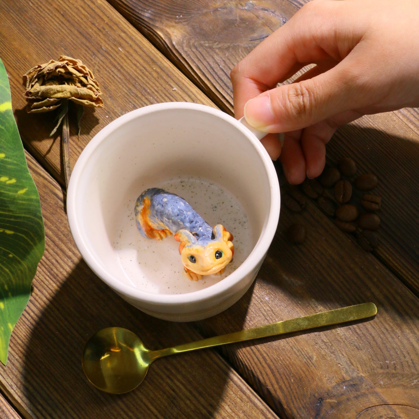Nix-Inspired Handmade Ceramic Mug - Custom Star Wars Outlaws Gift for Gamers