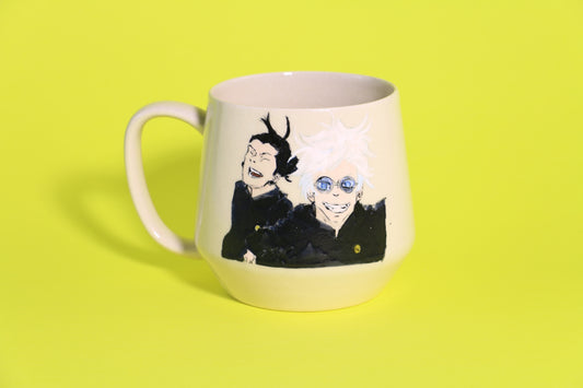 Hand painted Custom Anime Character Coffee Mug, Personalized PotteryMug for Coffee Lovers