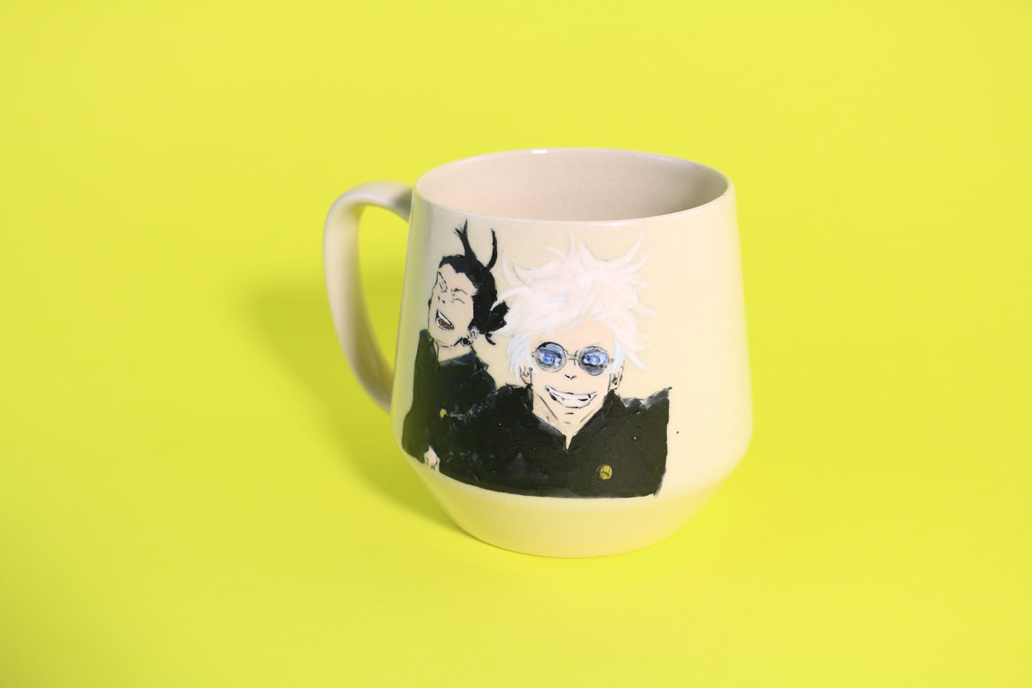 Hand painted Custom Anime Character Coffee Mug, Personalized PotteryMug for Coffee Lovers