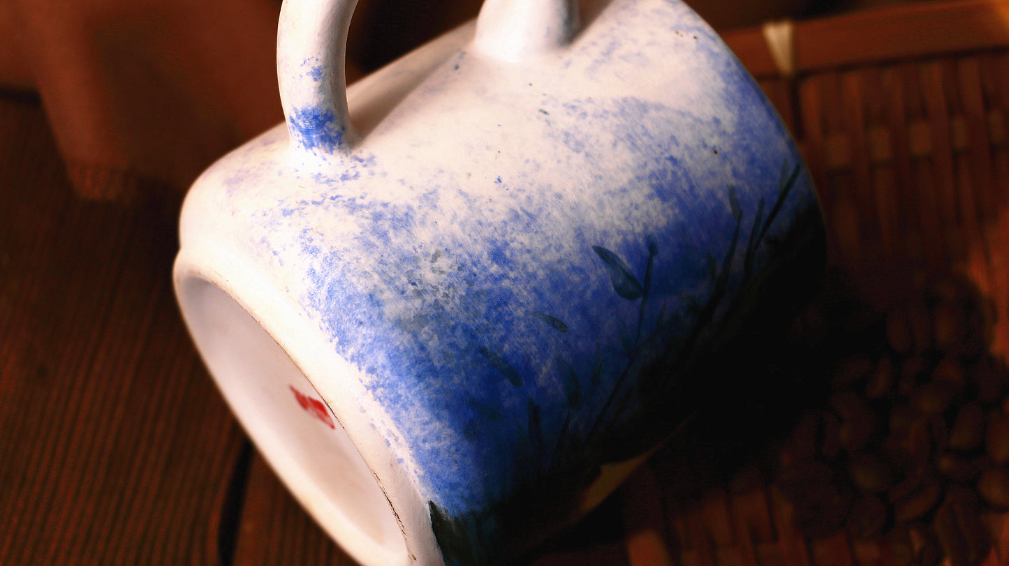 Princess Mononoke Ceramic Coffee Mug, Handmade Pottery Cup for Anime Lovers