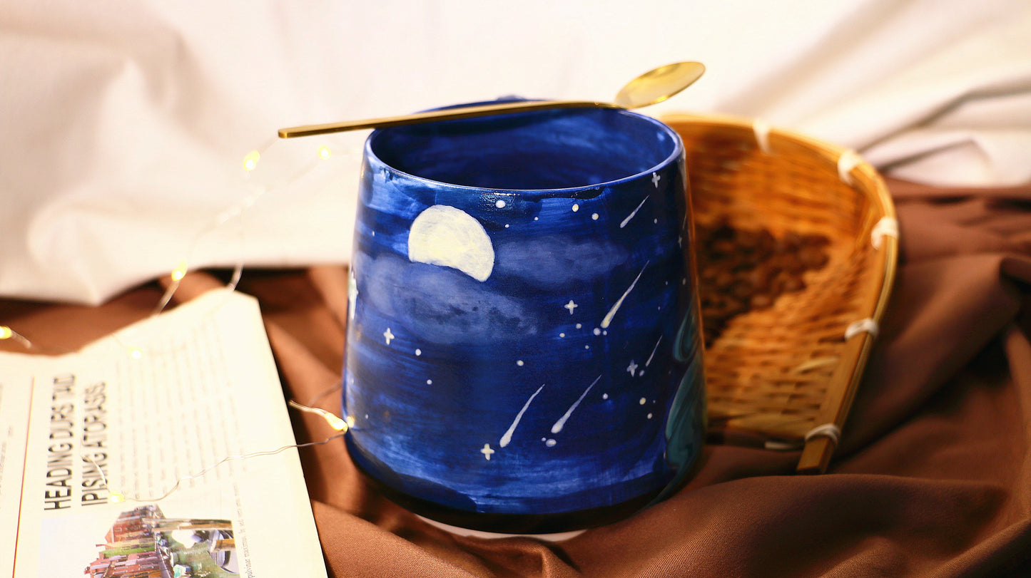 Nel Hand-painted Ceramic Mug, Bleach Pottery Cup for Anime Lovers