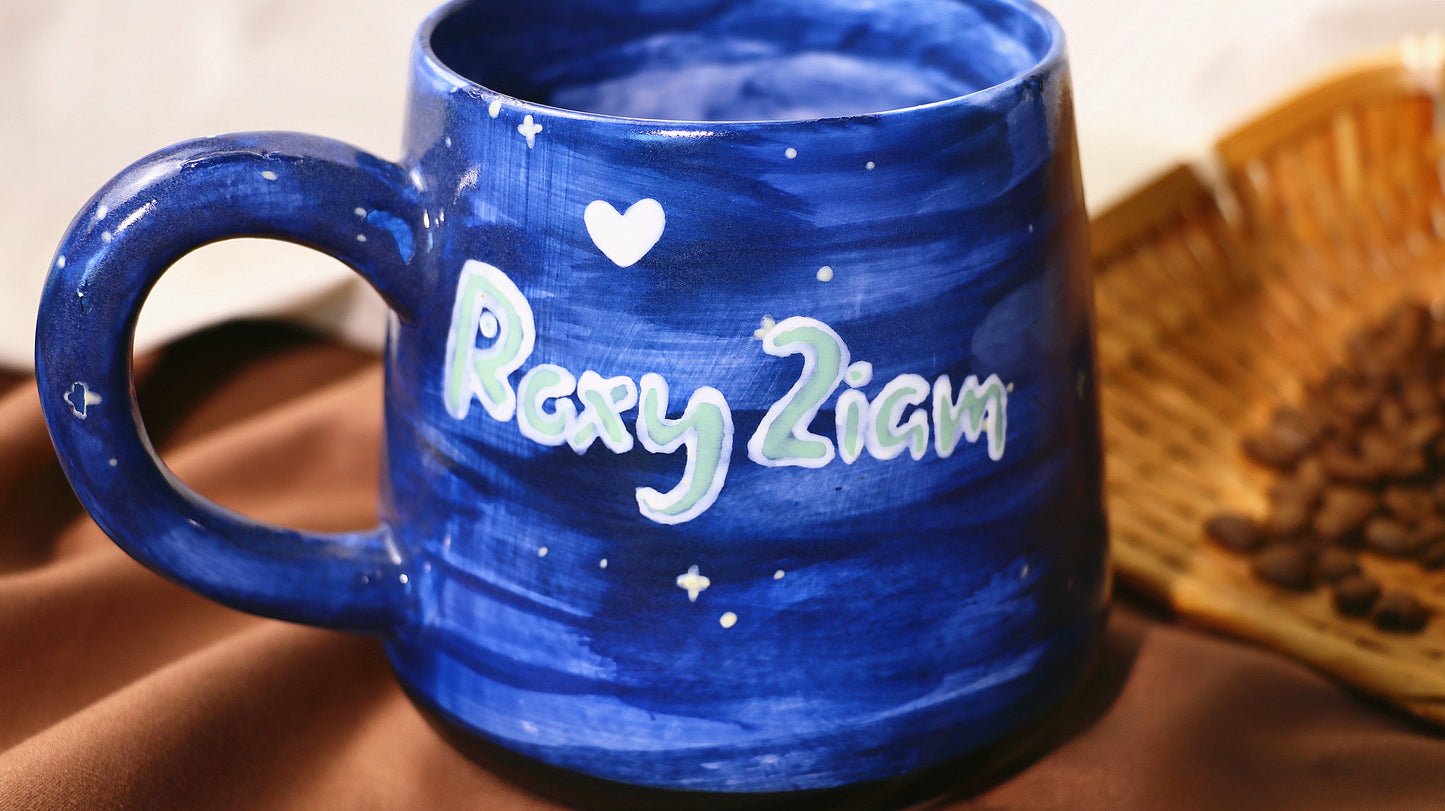 Nel Hand-painted Ceramic Mug, Bleach Pottery Cup for Anime Lovers