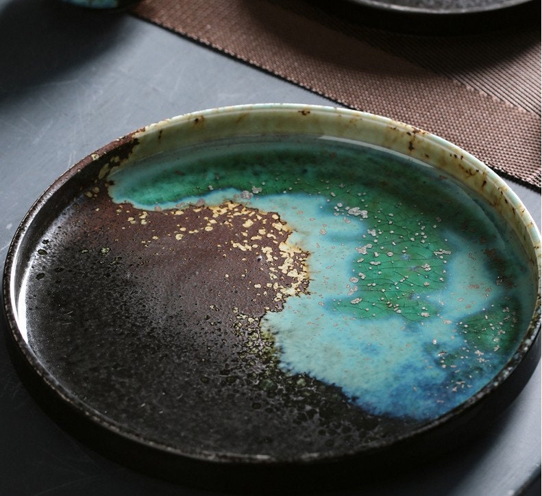 Ceramic Salad Plate, Handmade Personalized Pottery Dinnerware