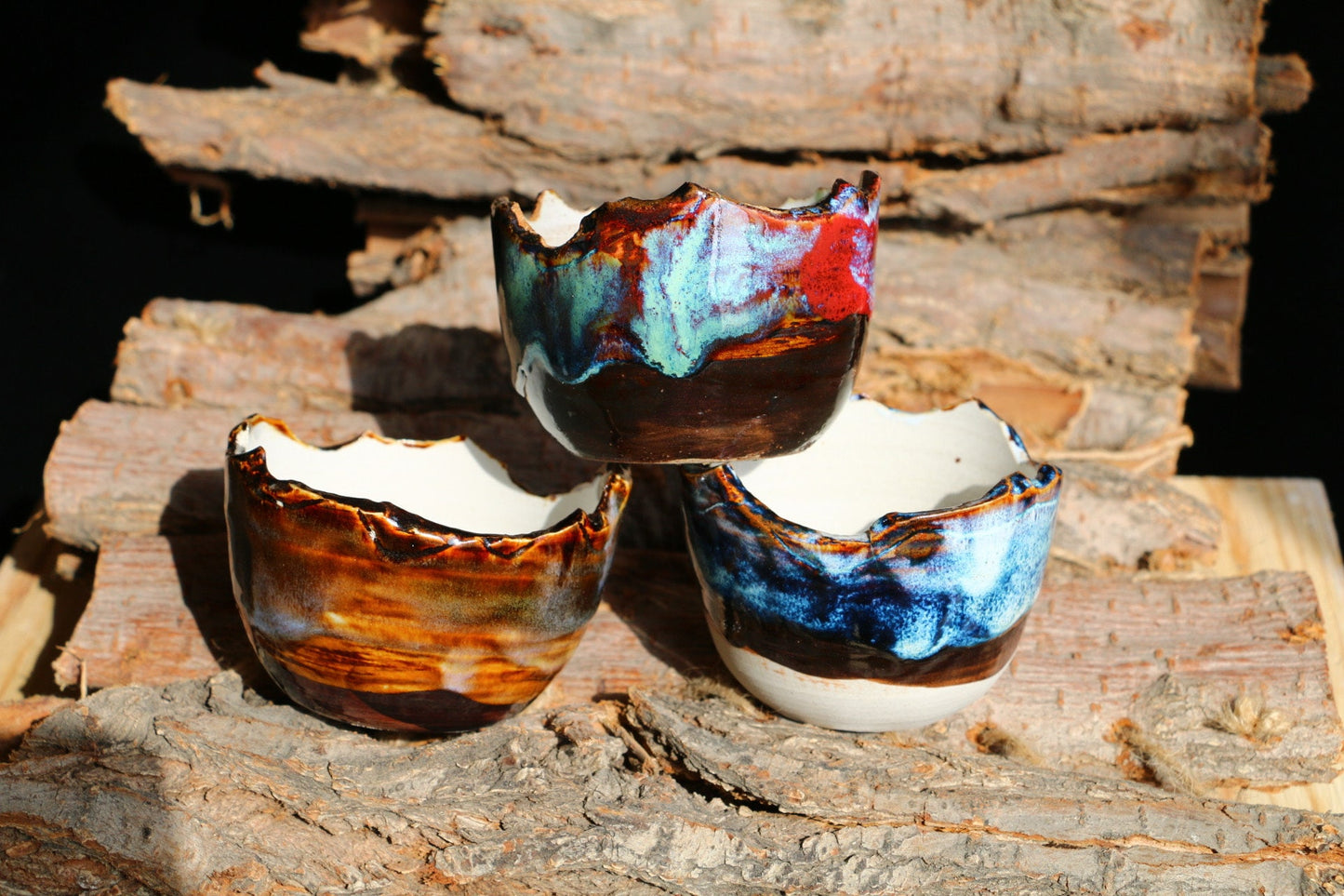 Ceramic Blue Flower Pot, Succulent Plants, Mini Garden