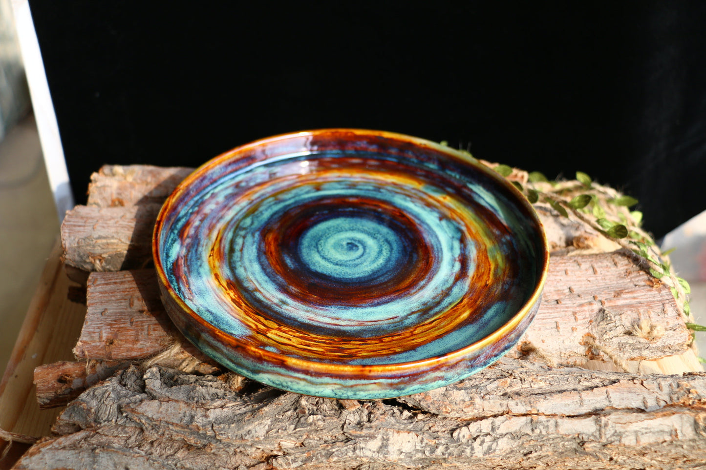 Handmade Ceramic Salad plate, Personalized Pottery Dinner Plate