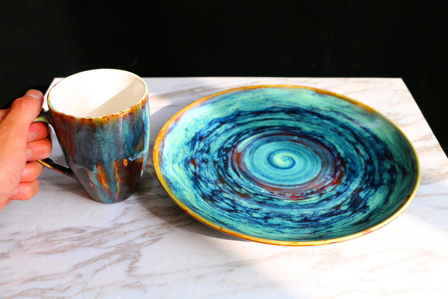 Handmade Ceramic Plate, Serving Plate
