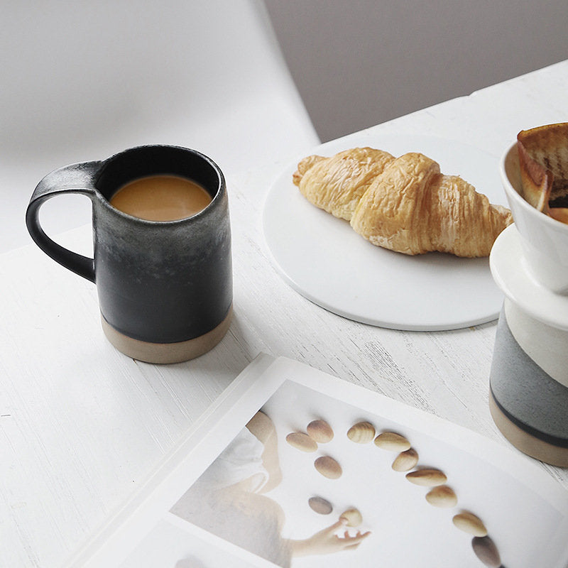 Custom Engraved Ceramic Mug – Personalized Name or Logo – Handmade Pottery Coffee Cup