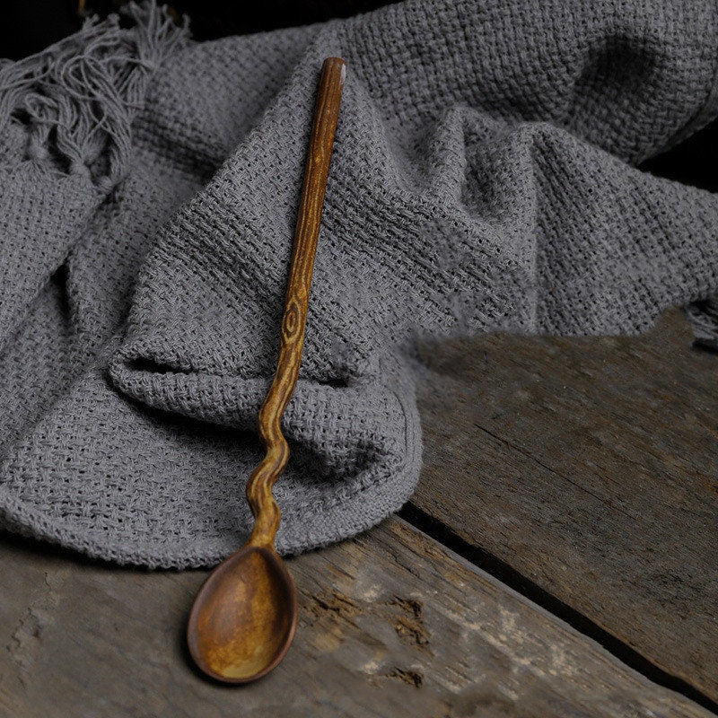 Ceramic Coffee spoon, Handmade Stoneware spoon