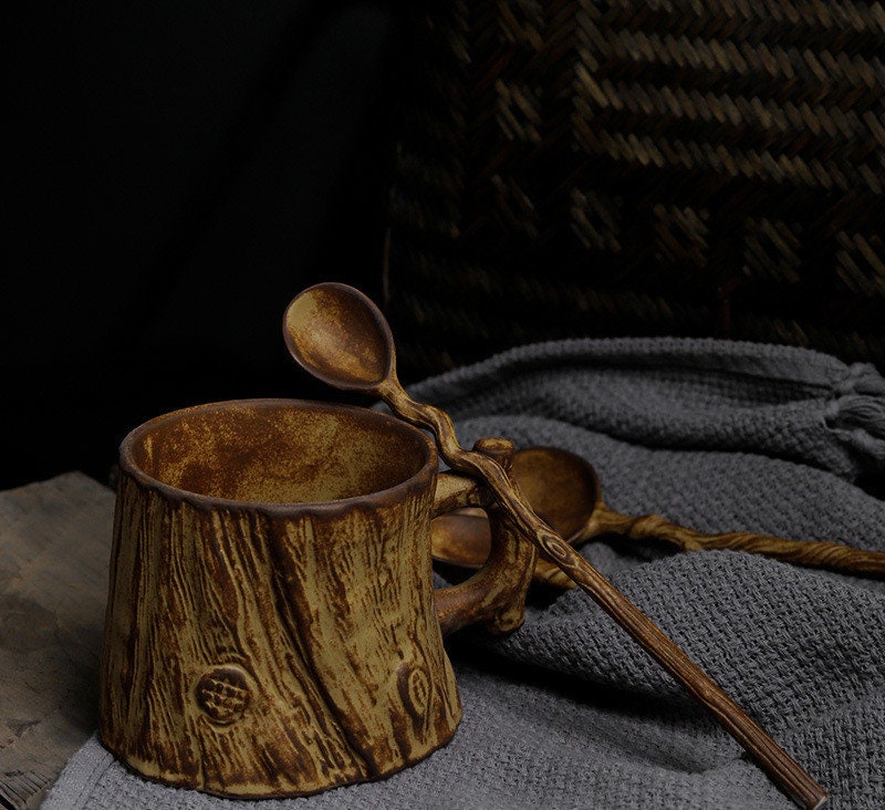 Ceramic Coffee spoon, Handmade Stoneware spoon