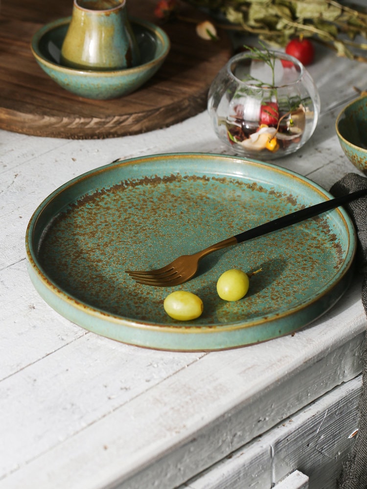 Ceramic Salad Plate, Handmade Personalized Pottery Dinnerware, Serving Tray