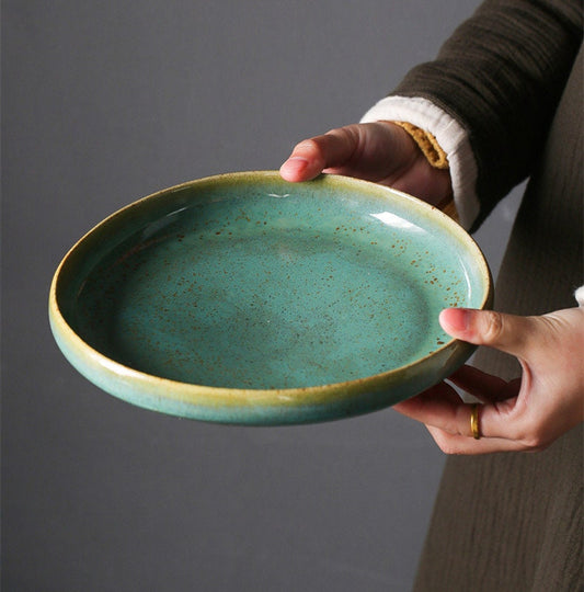 Vintage-inspired Salad Plates for Timeless Dining, Handmade Personalized Pottery Dinnerware