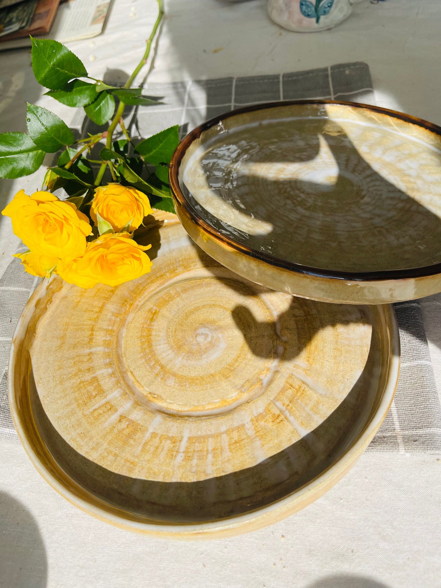 Ceramic Dinner Plate, Handmade Personalized Pottery Dinnerware, Serving Platter