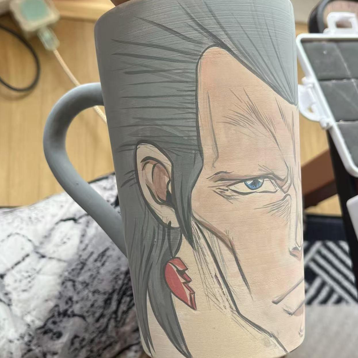 Custom Hand-Painted Portraits Mug, Personalized Art from Your Photo or Idea
