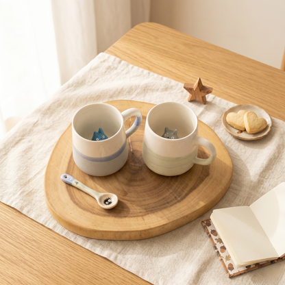 Totoro Handmade Ceramic Mug – Cozy Ghibli Gift for Anime & Tea Lovers