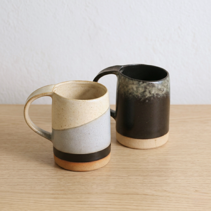 Custom Engraved Ceramic Mug – Personalized Name or Logo – Handmade Pottery Coffee Cup